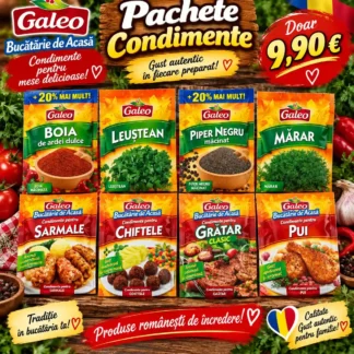 Pachet condimente românești Galeo - 8 plicuri