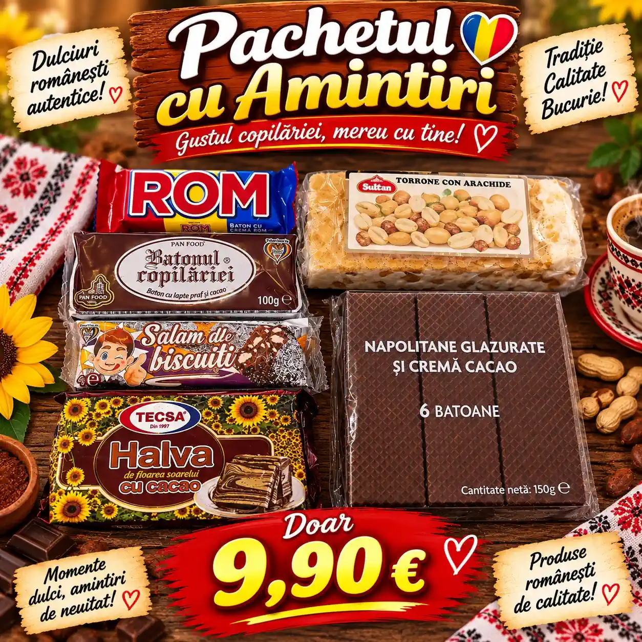 Pachetul cu Amintiri - dulciuri românești